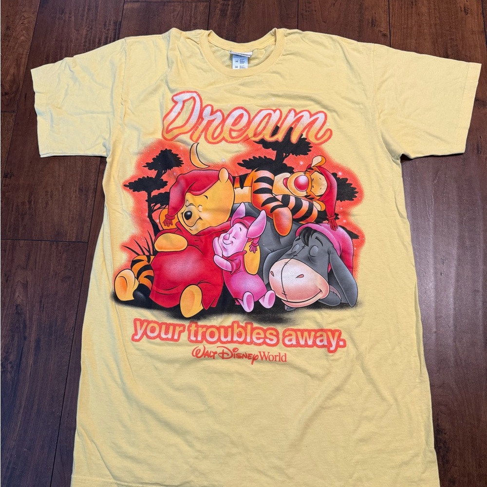 Yellow Disney Winnie the Pooh Graphic T-Shirt